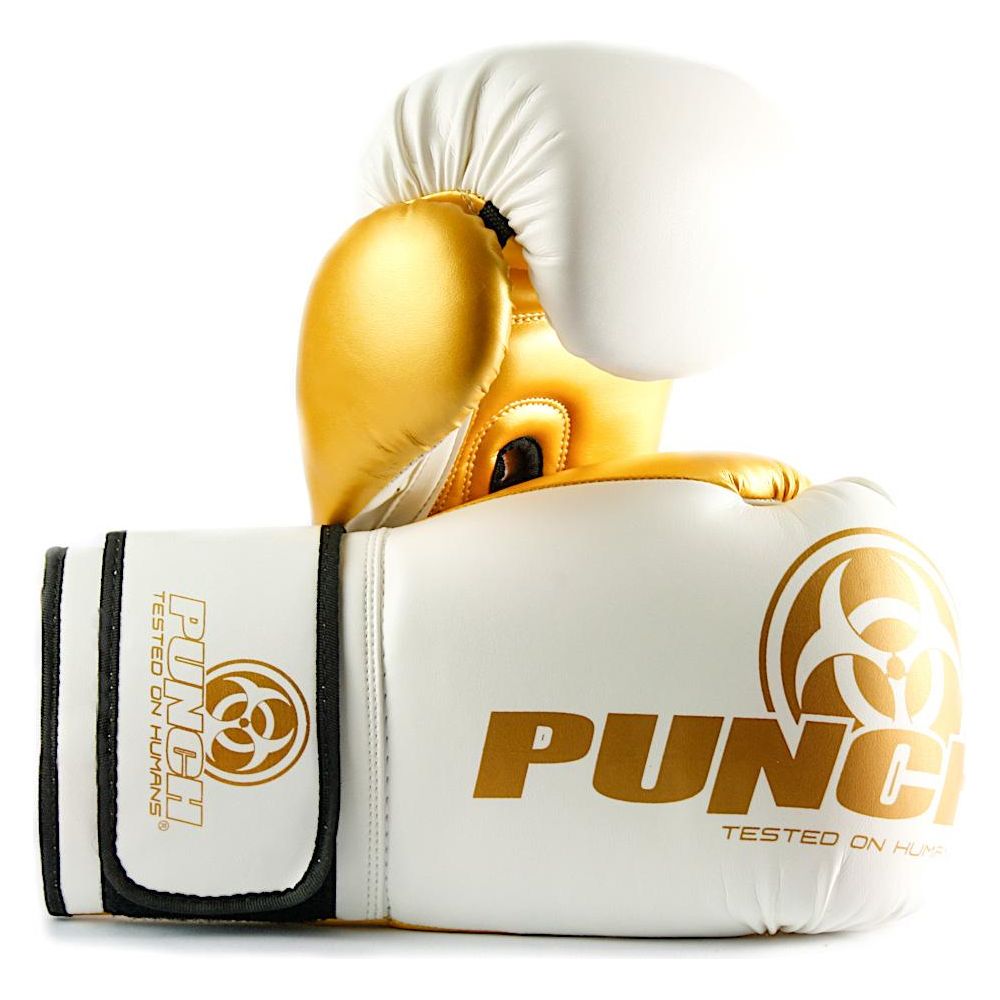 901120 ~ PUNCH URBAN WHT/GOLD GLV 16OZ